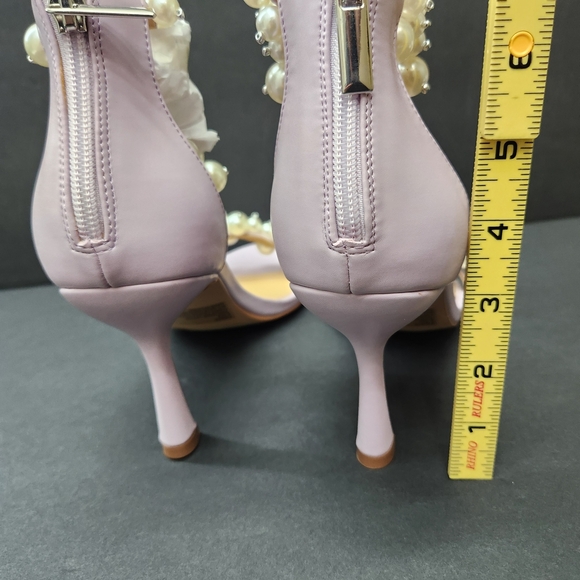 NEW Lauren Lorraine Violet Pearl Heels Size 8.5M - Picture 8 of 14